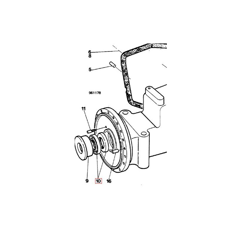 K13353 Uszczelniacz półosi CASE 580 G