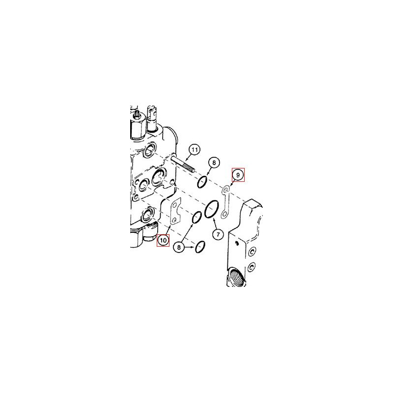 G107251 Podkładka sekcji CASE 580