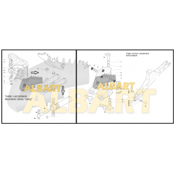 285801079 Sworzeń konika dół CASE 580 695 SR