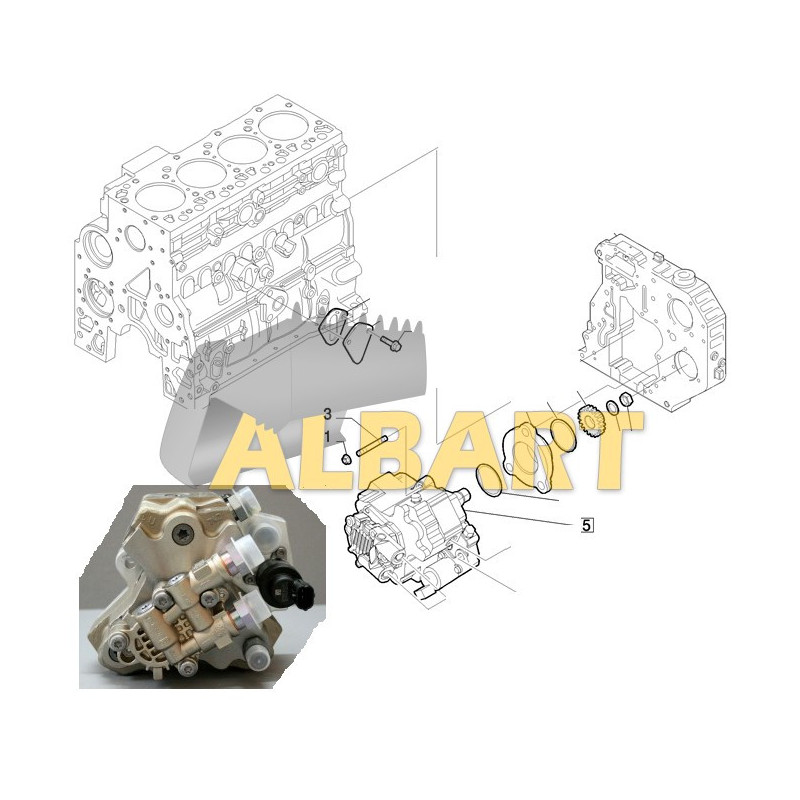 4898921 Pompa wtryskowa CASE 695 SR New Holland B LB 115